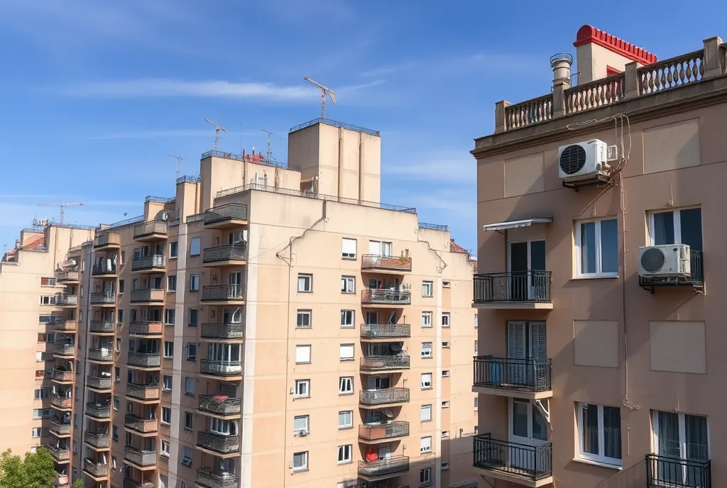 Calles y viviendas de Barcelona